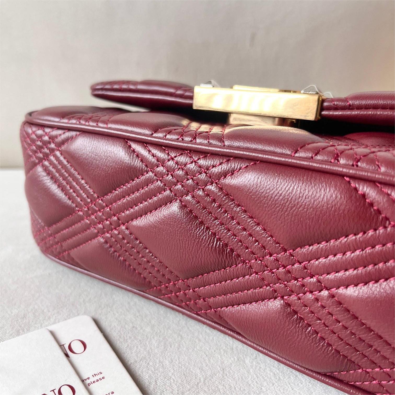 VALENTINO-Lingge patterned sheepskin bag