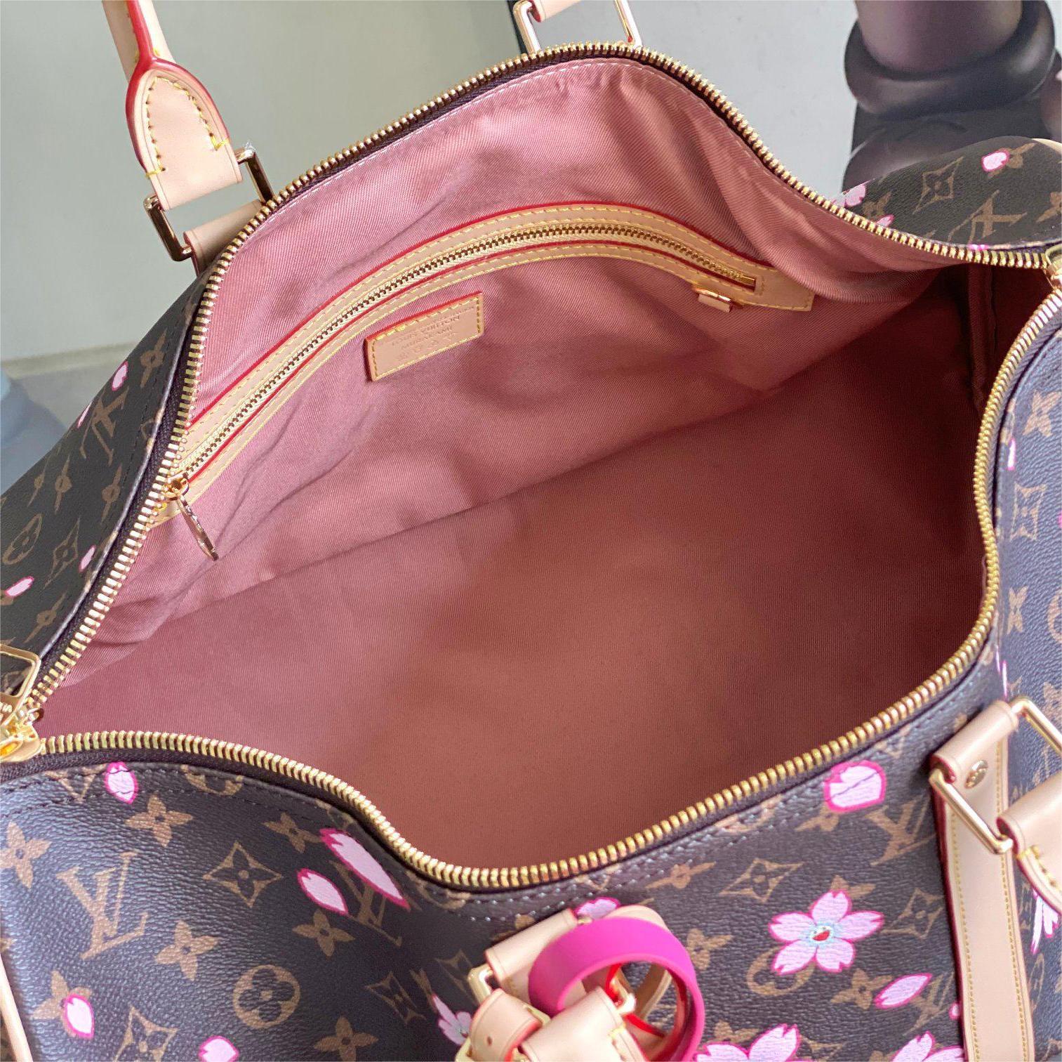 LV- KEEPALL BANDOULIÈRE 45 Cherry Blossom Bag