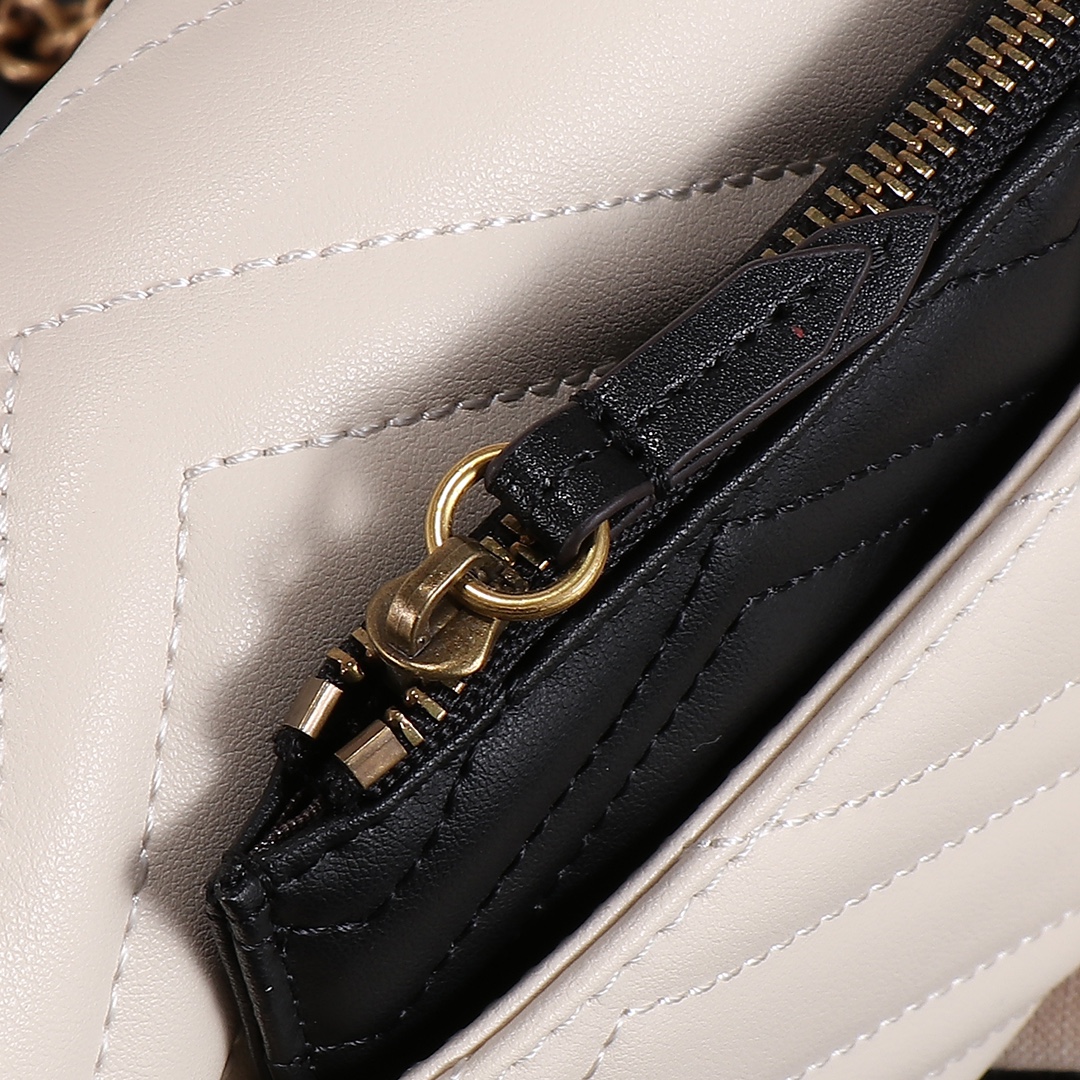 GUCCI-Marmont chain mini handbag with card bag