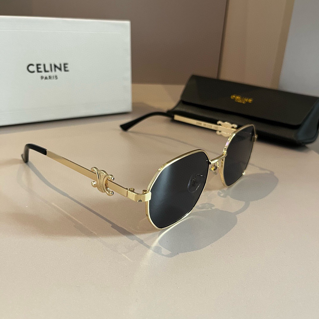 Celine-Retro Arc de Triomphe Small Round Frame Sunglasses
