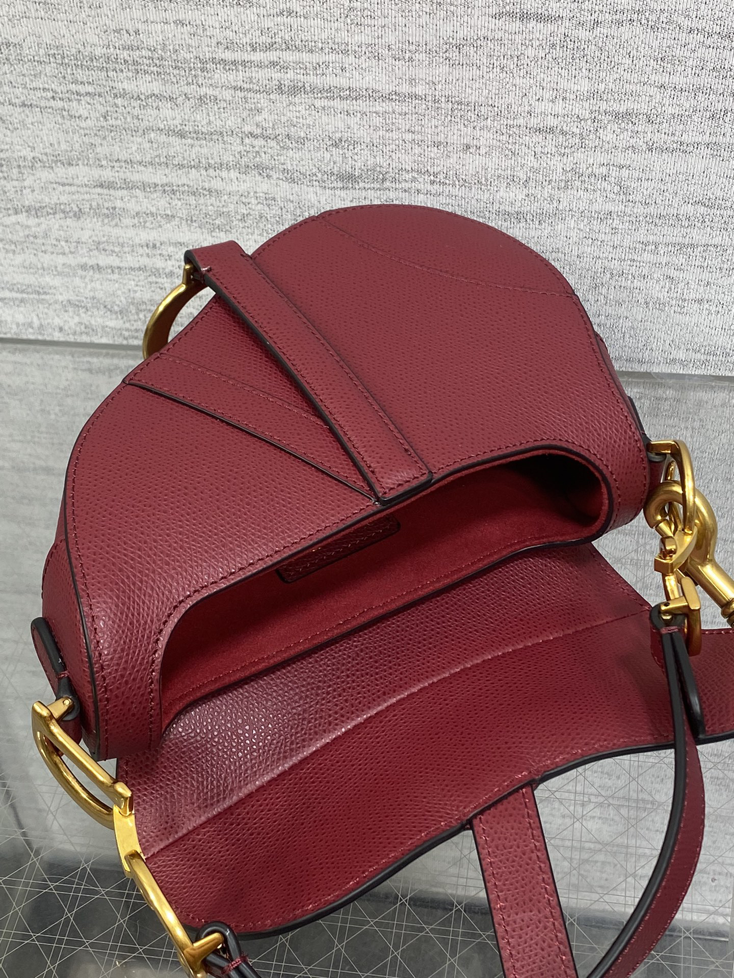 DIOR - Dior Saddle Cowhide Leather Handbag Shoulder bag