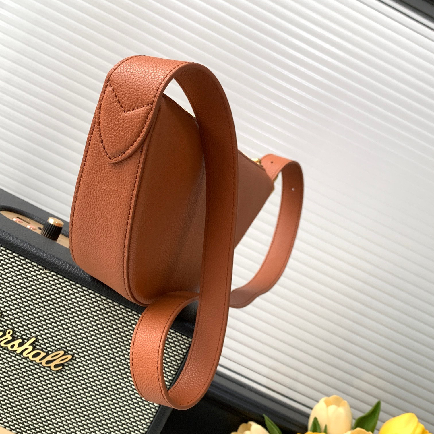 LV- low key leather bag