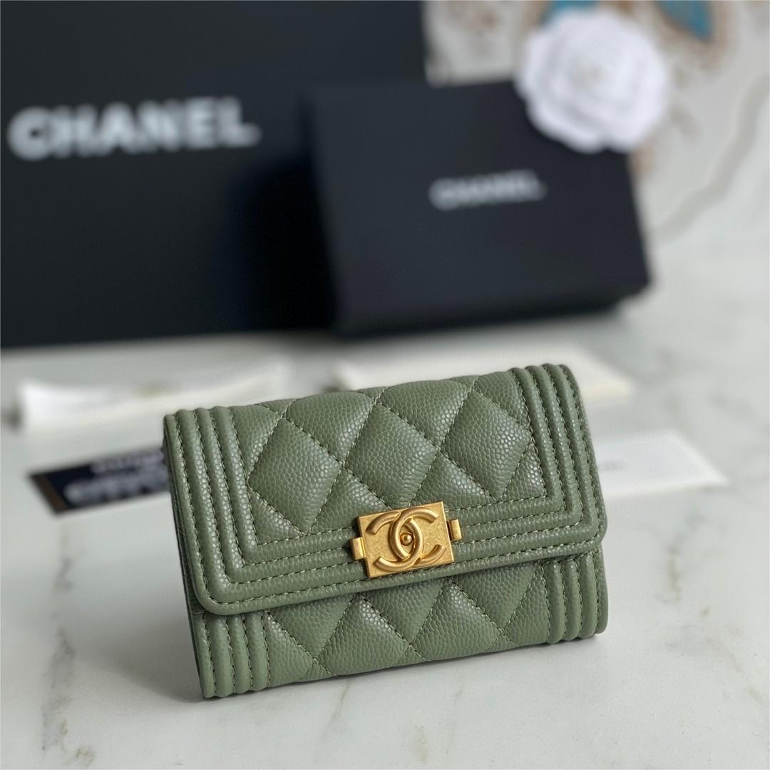 Chanel-Vintage Gilded Leboy Small Card Bag