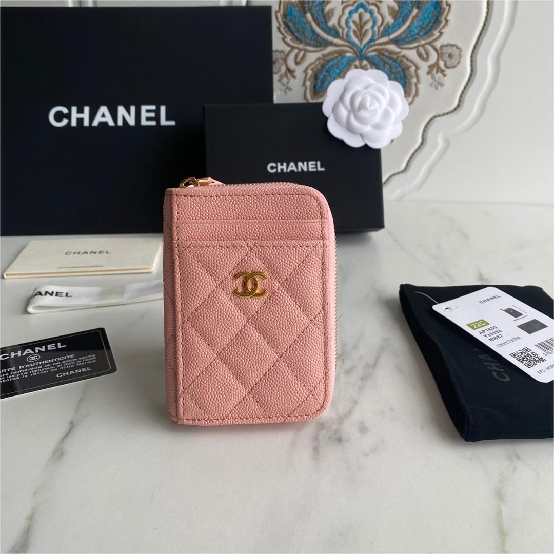Chanel-Small zipper coin purse