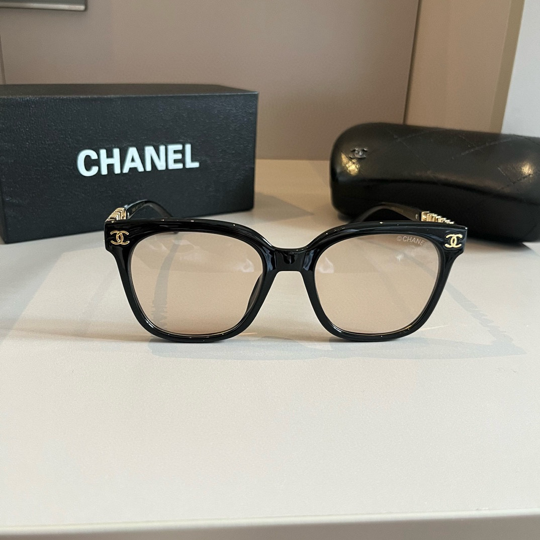 Chanel-2024 Official early spring new optical lens large frame Sunglasses