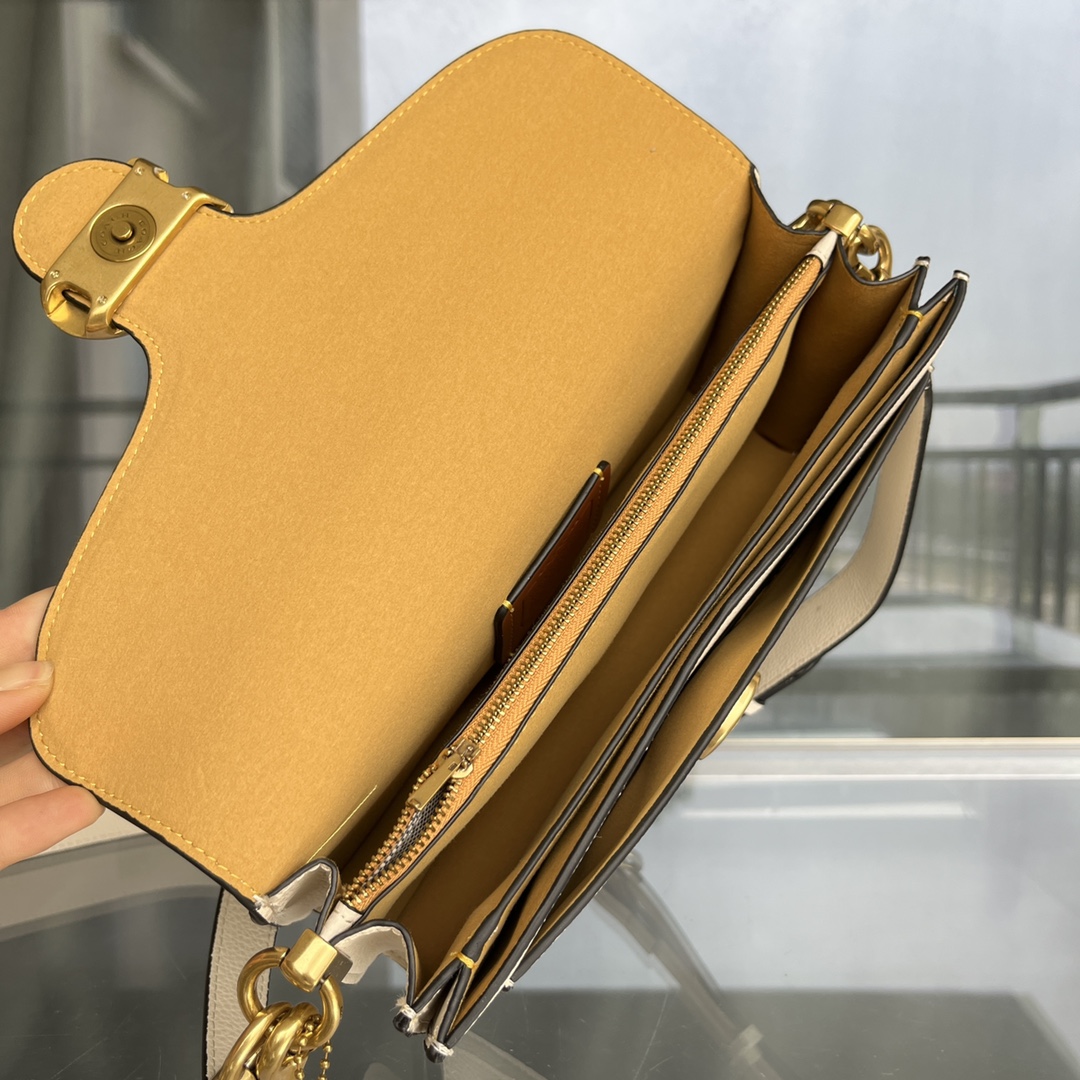 Coach-Tabby Full Leather Wine God Bag