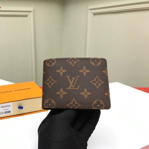 LV-M62294 Black Flower Slender Wallet