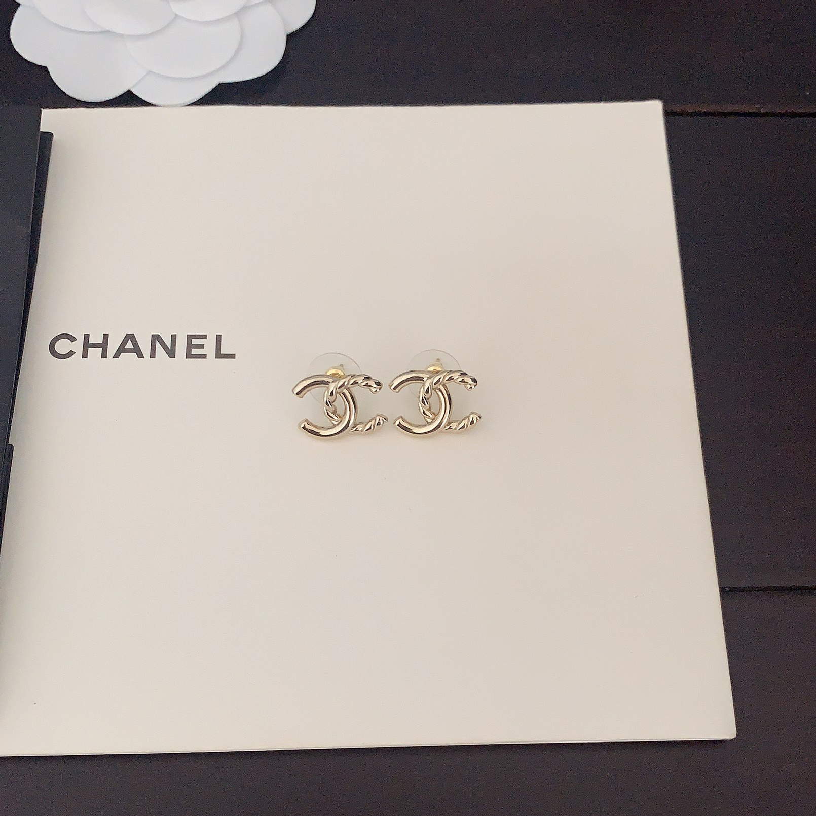 CHANEL -  Fried Dough Twists Earrings