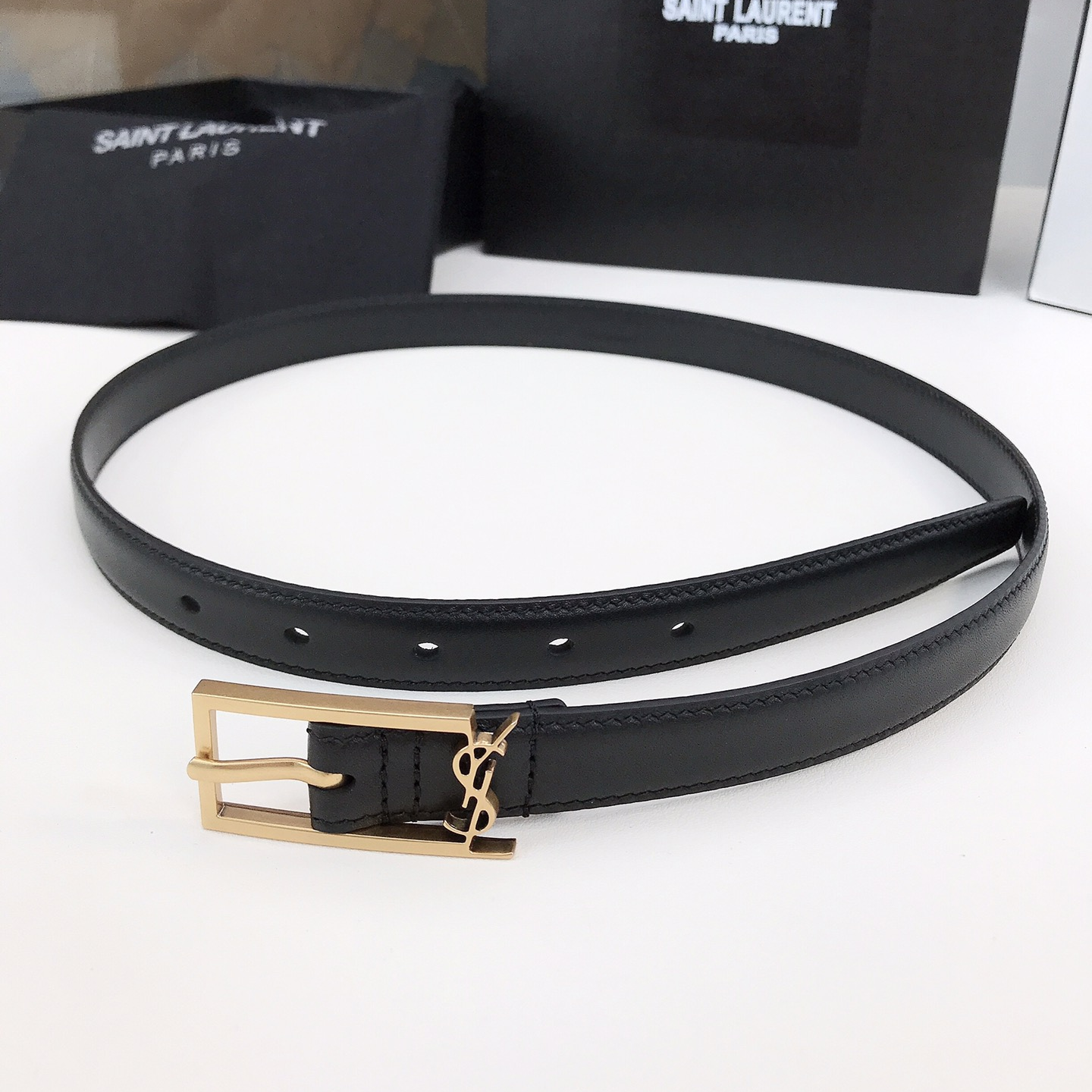 YSL-Women's leather belt
