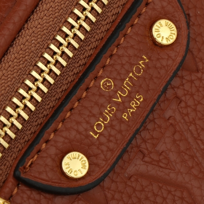 LV-Embossed Soft Grain Cowhide Mini Handbag