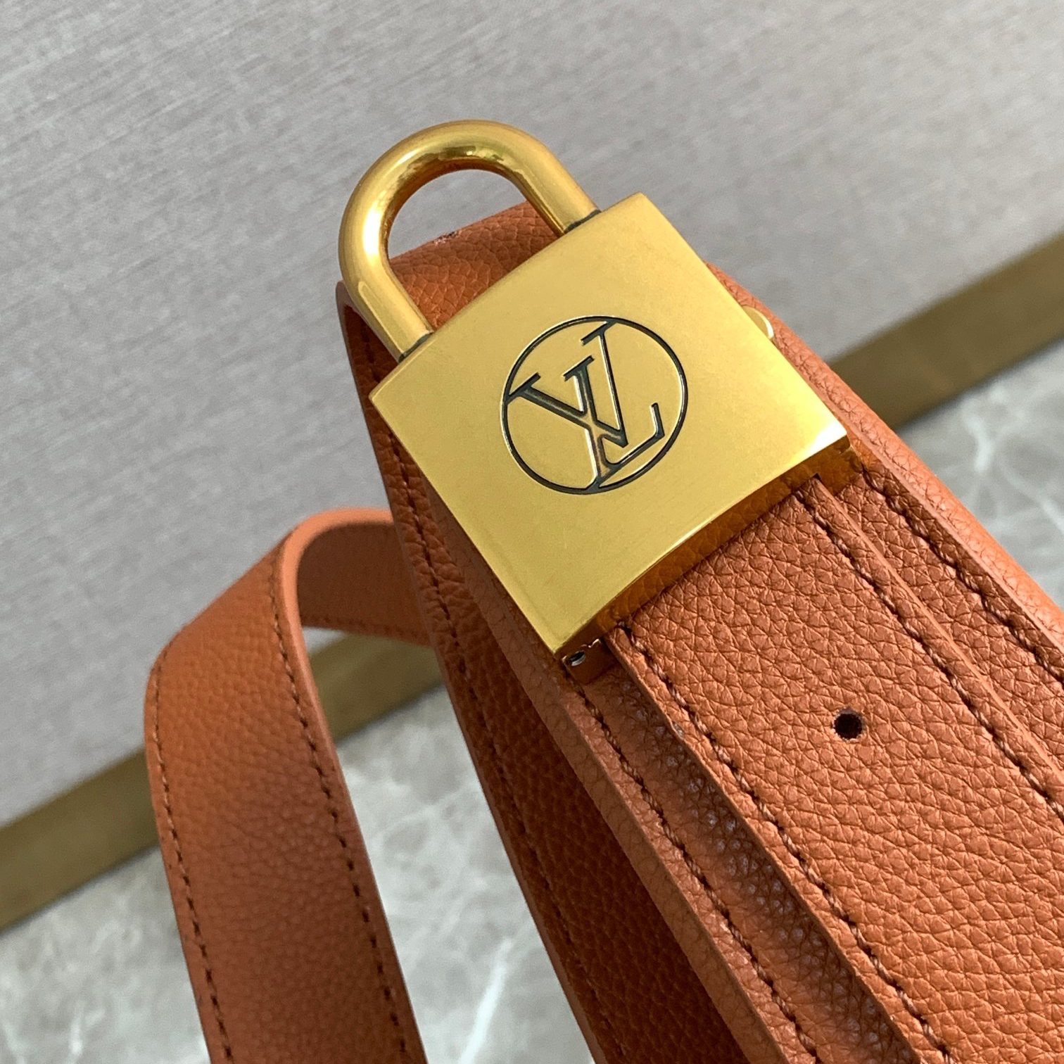 LV- low key leather bag