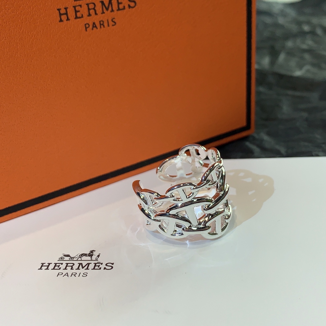 Hermes-Pig Nose Wide Open Ring