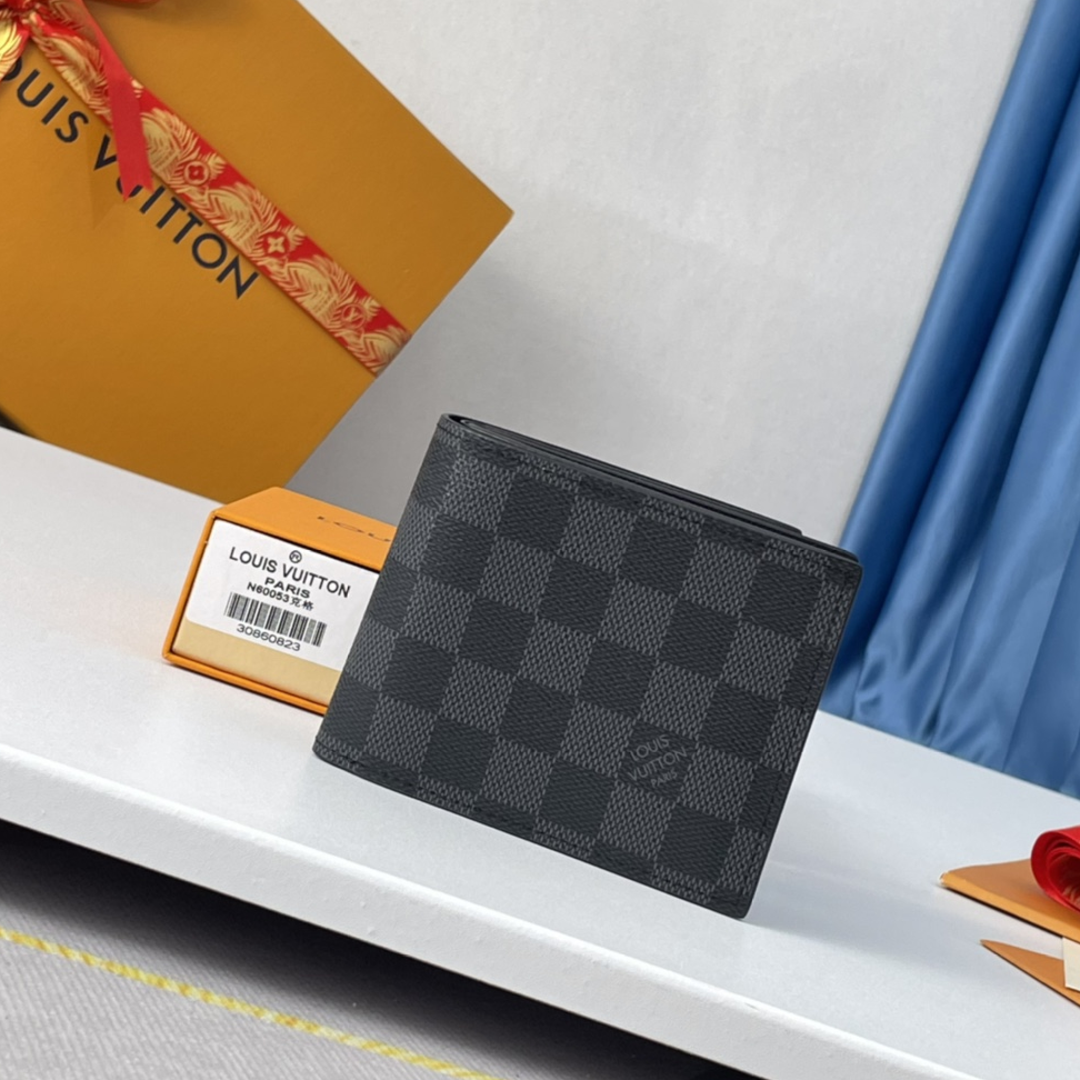 LOUIS VUITTON- Slender Checkerboard Card Holder Wallet