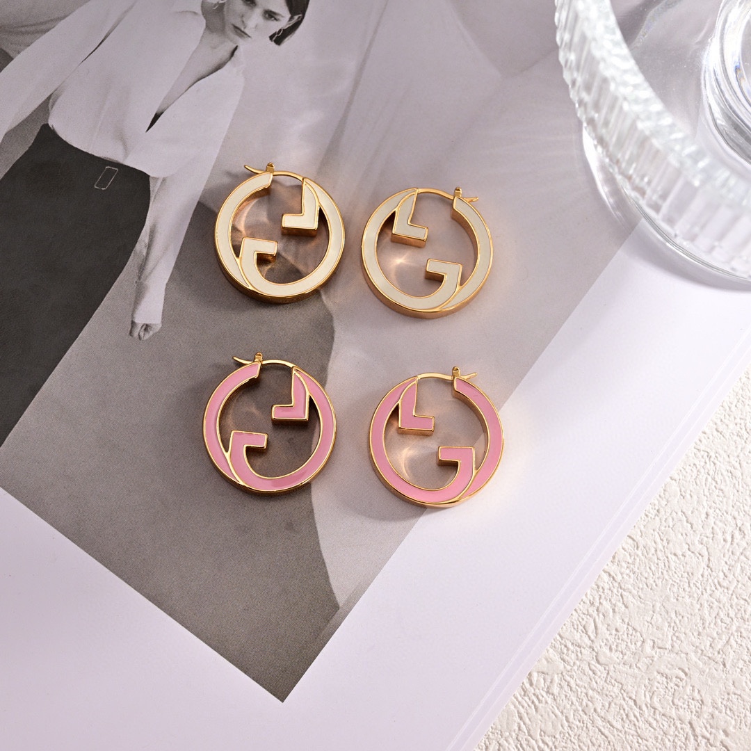 GUCCI- BLONDIE ring-shaped earrings
