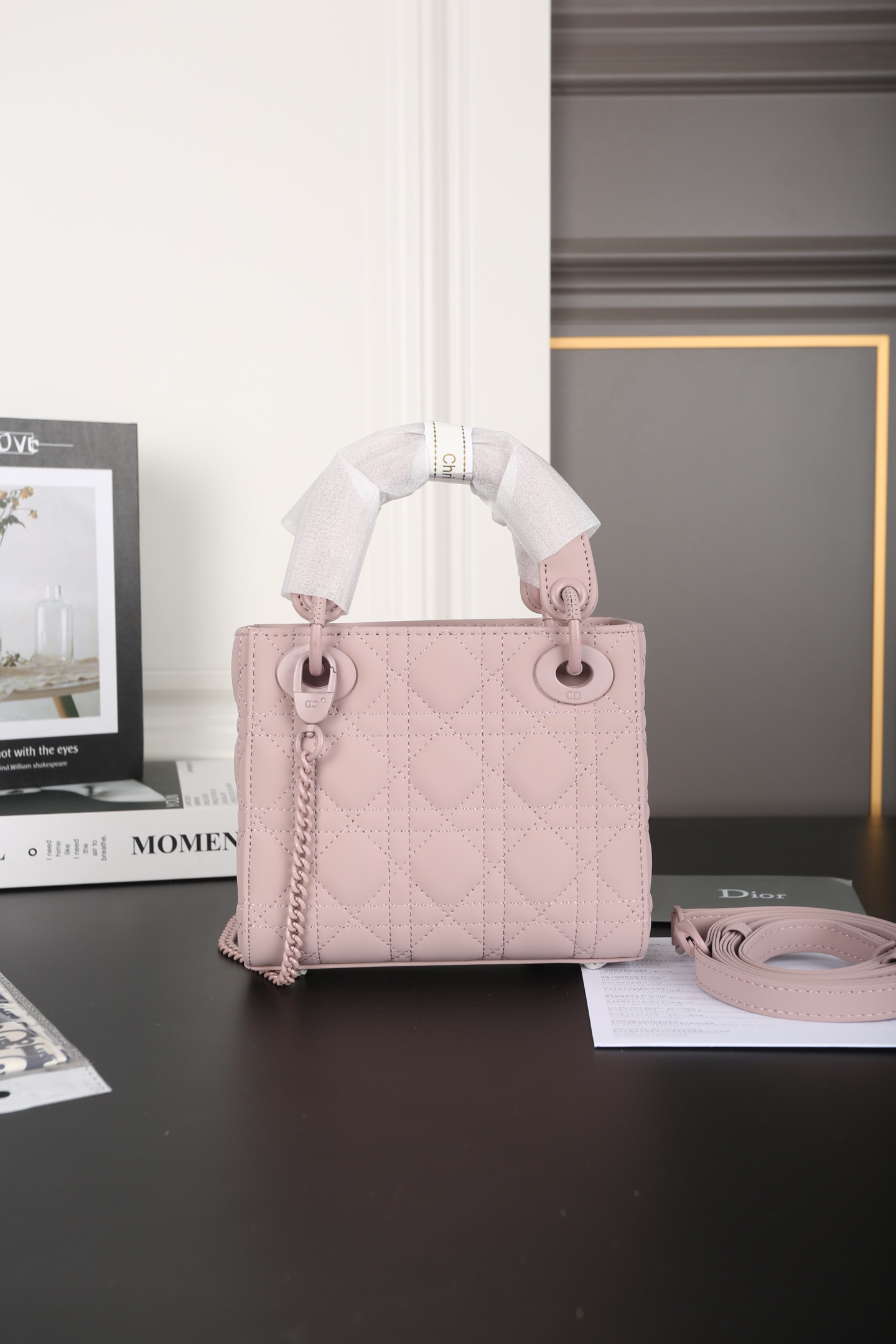 Dior - Lady Dior Mini Pink Bag
