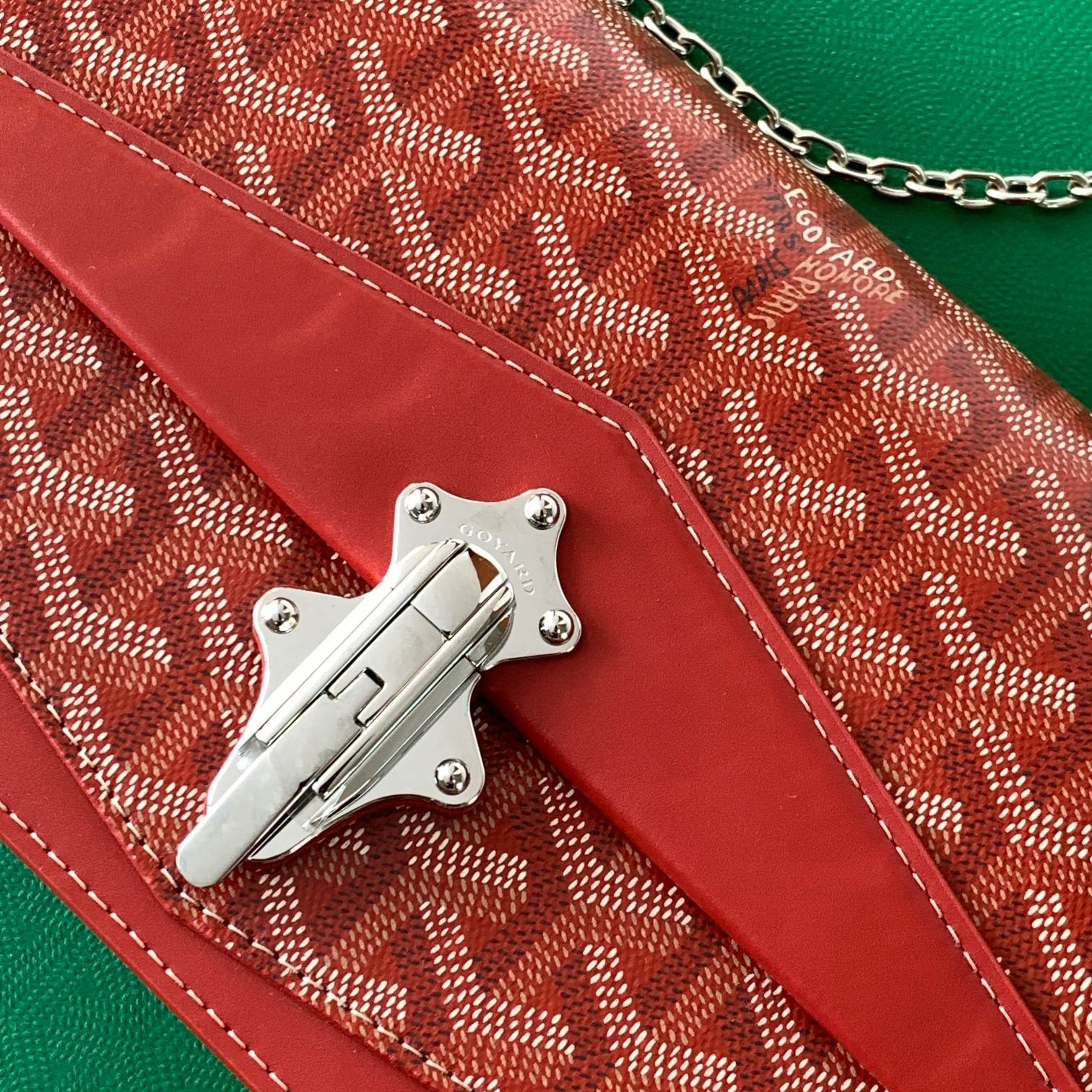 GOYARD - Duchess Marie-Caroline Canvas and Calfskin Shoulder and Crossbody Bag