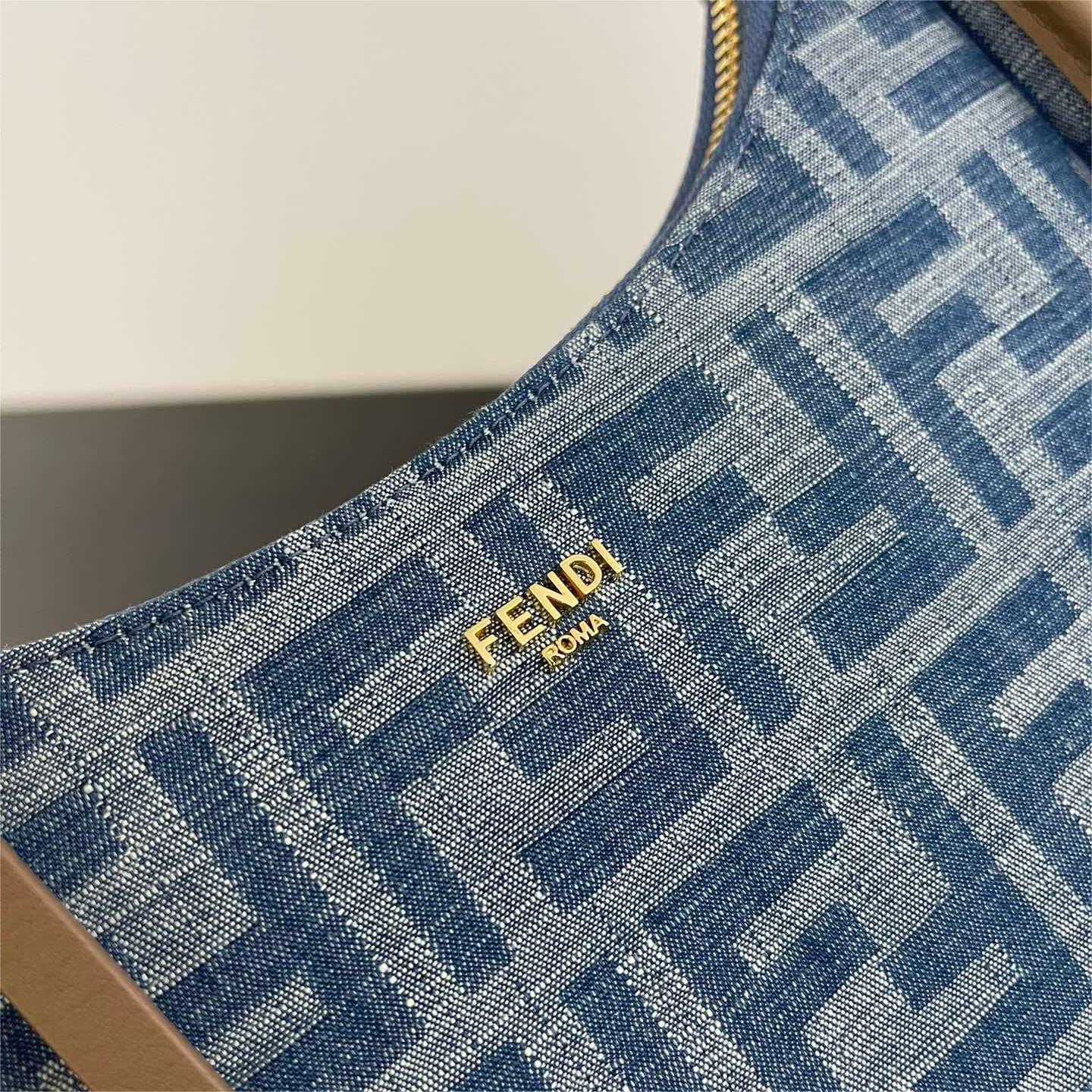 Fendi-Denim Mini Hobo Bag