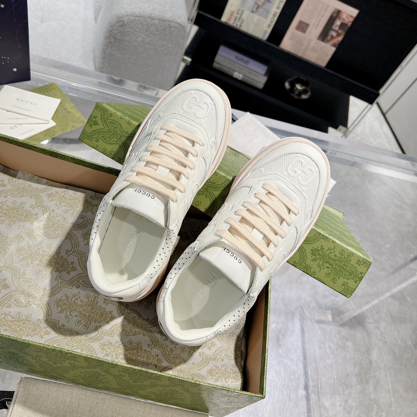 Gucci-Thick soled biscuit casual sports shoes