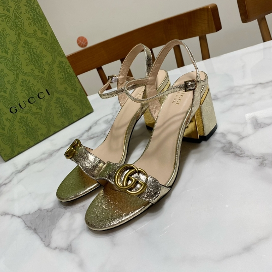 Gucci-Classic One Belt Thick Heel Sandals