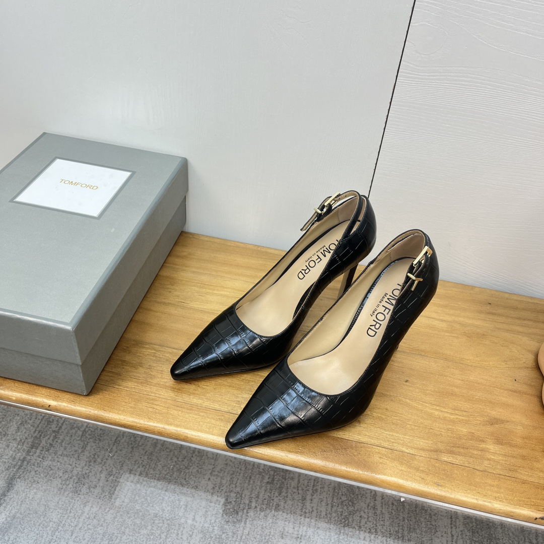 Tomford-Cow patent leather high heels