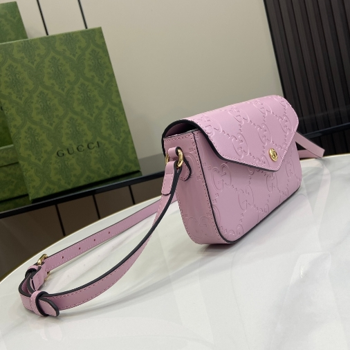 GUCCI-Ultra Mini Light Purple Leather Shoulder Backpack