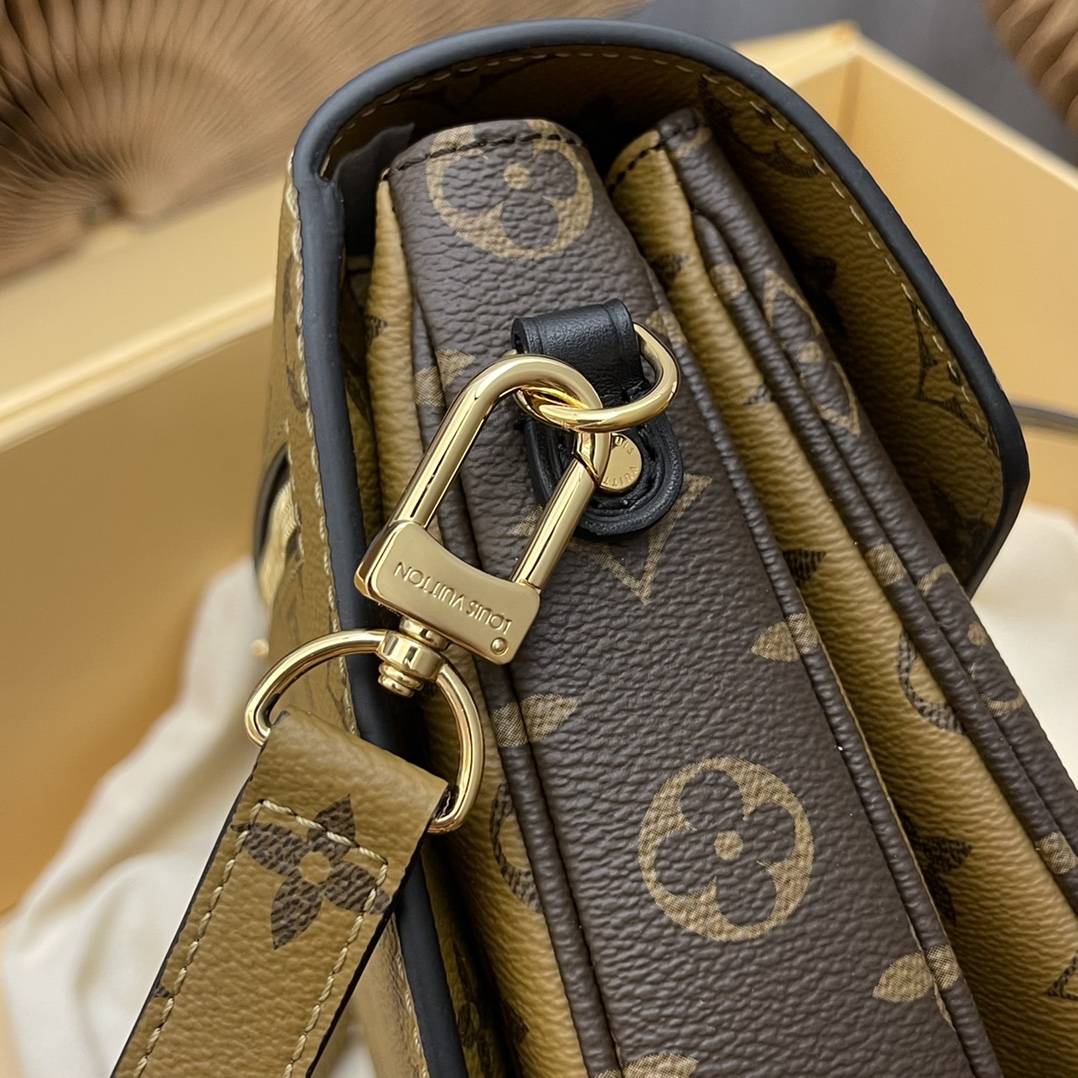 LV-Yellow Flower Metis Classic Postman Bag