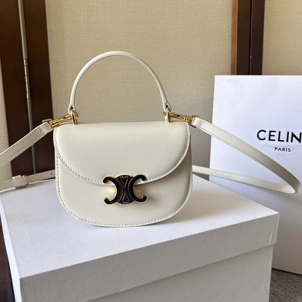 CELINE - Mini Besace Triumphal Arch Shoulder Cross Handbag
