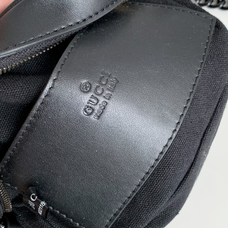 GUCCI- Marmont Mini Black Shoulder Bag