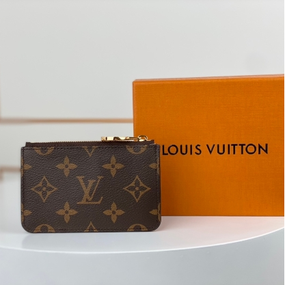 LV-Old Flower Brown Card Clip