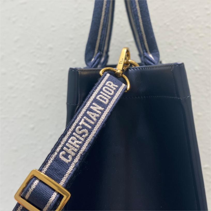 Dior-Oblique Printed Embroidered Large Tote Bag