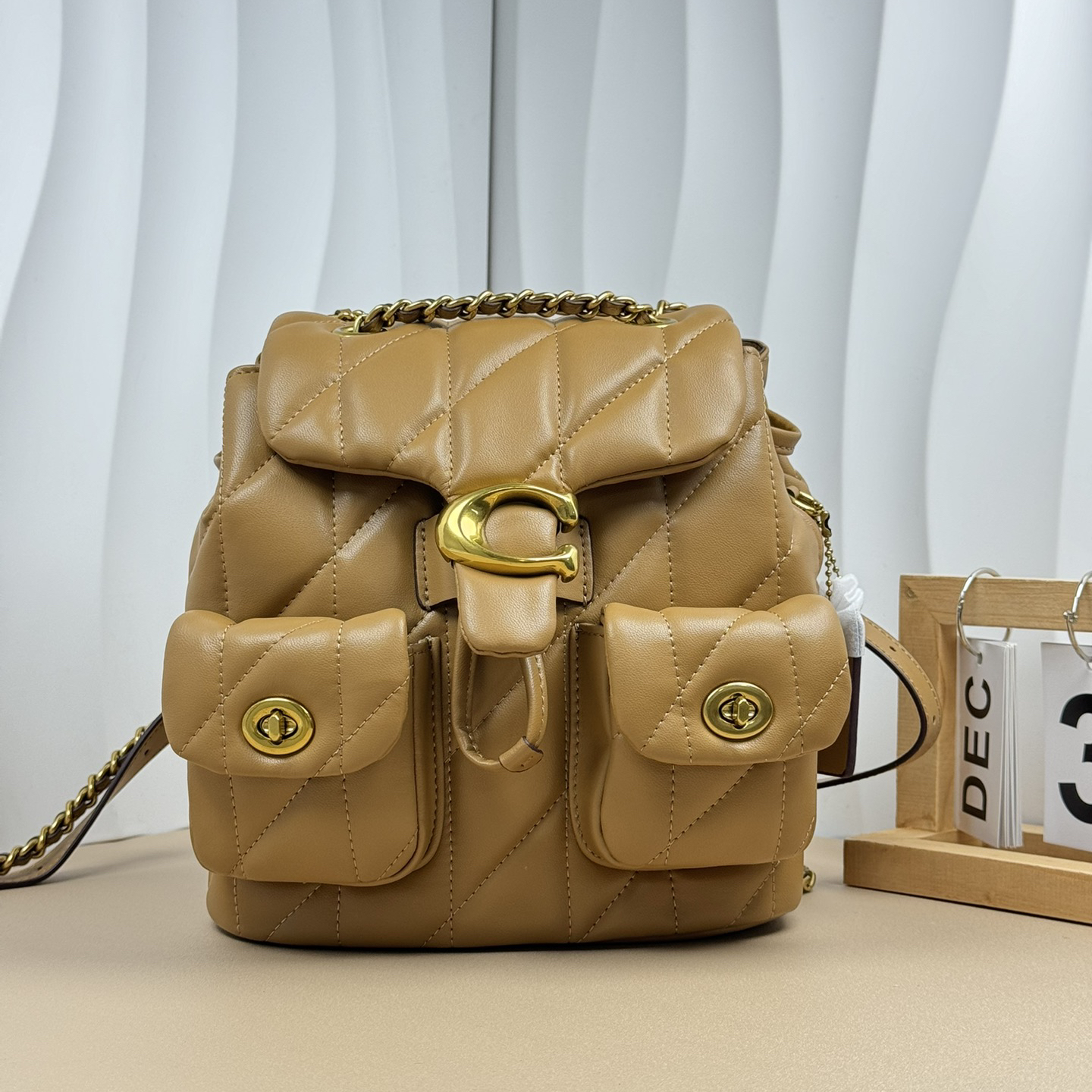 Coach-Tabby sheepskin backpack bag