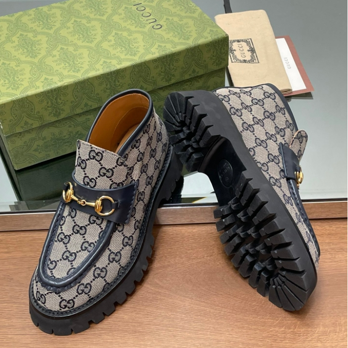 Gucci-Horse Collar Buckle Thick Soled Ankle Boots