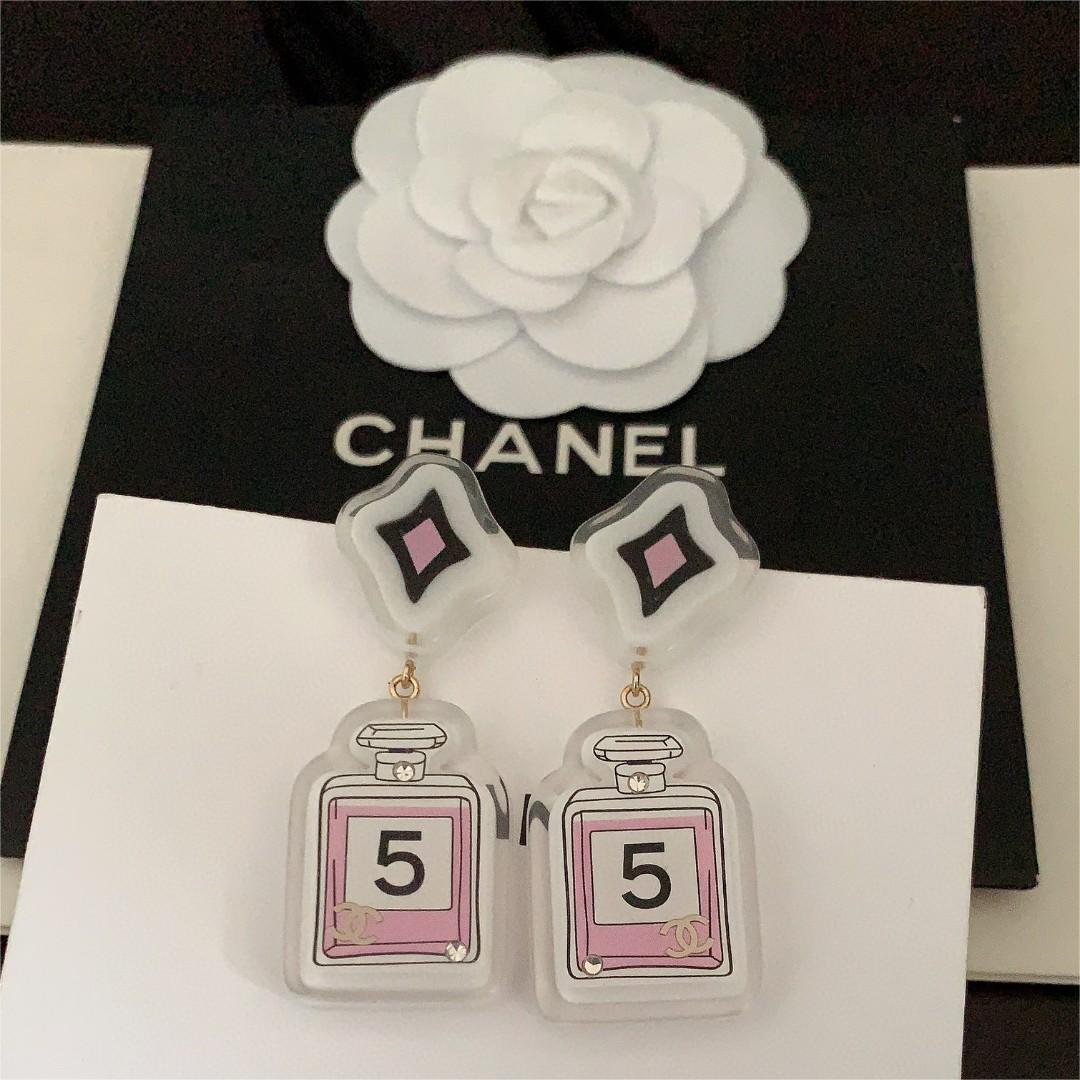 Chanel-Barbie perfume bottle earrings