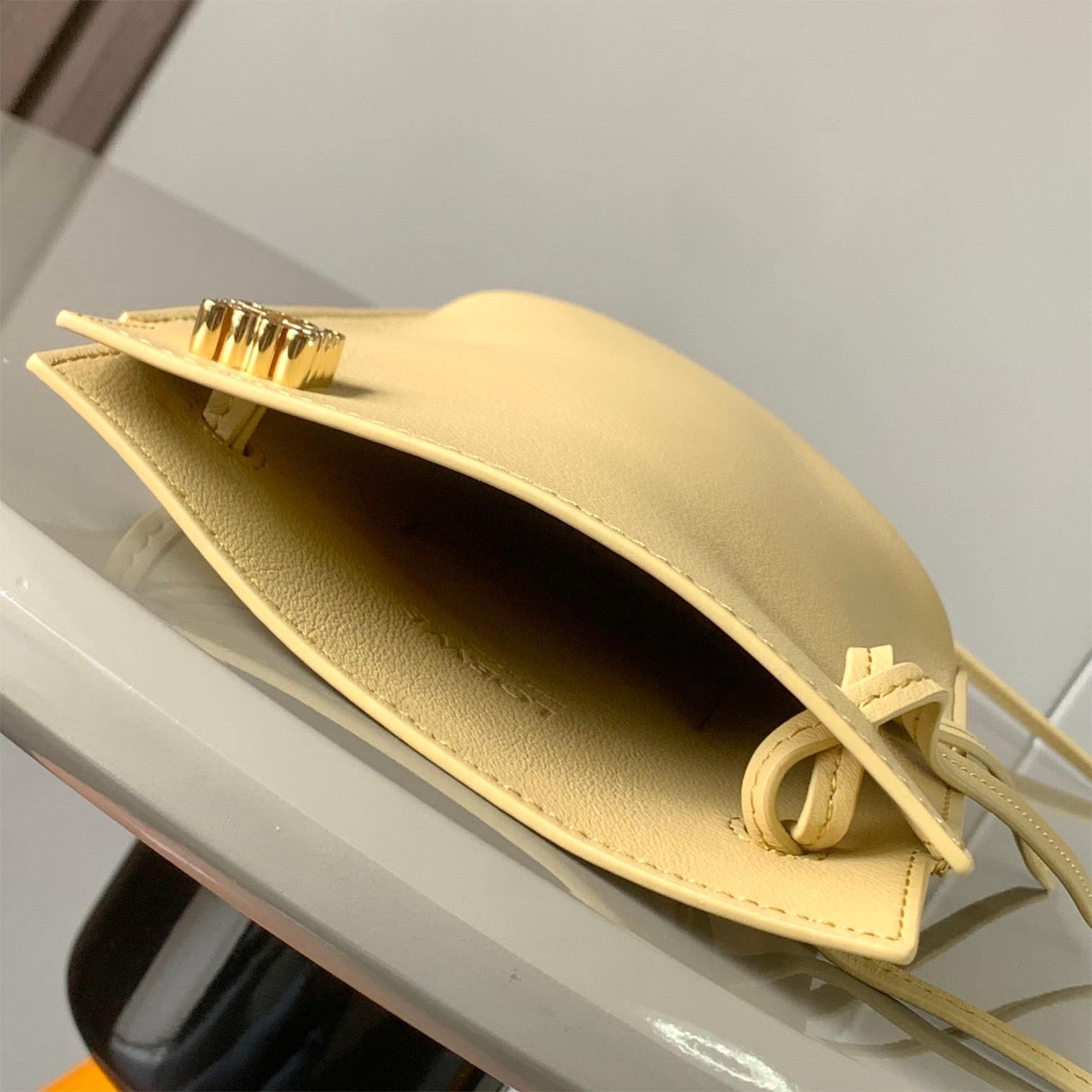 LOEWE-Dice Pocket Leather Dice Bag