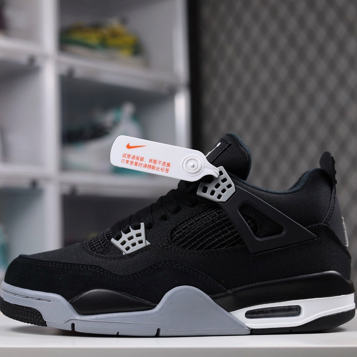 Jordan -Air Jordan 4 Retro SE Canvas Eminem Mid-top Retro Basketball Shoes.