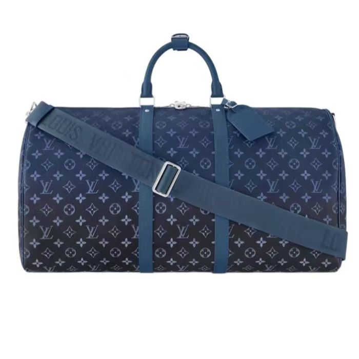 LV-keepall Bandouliere 55 Shoulder Bag Blue