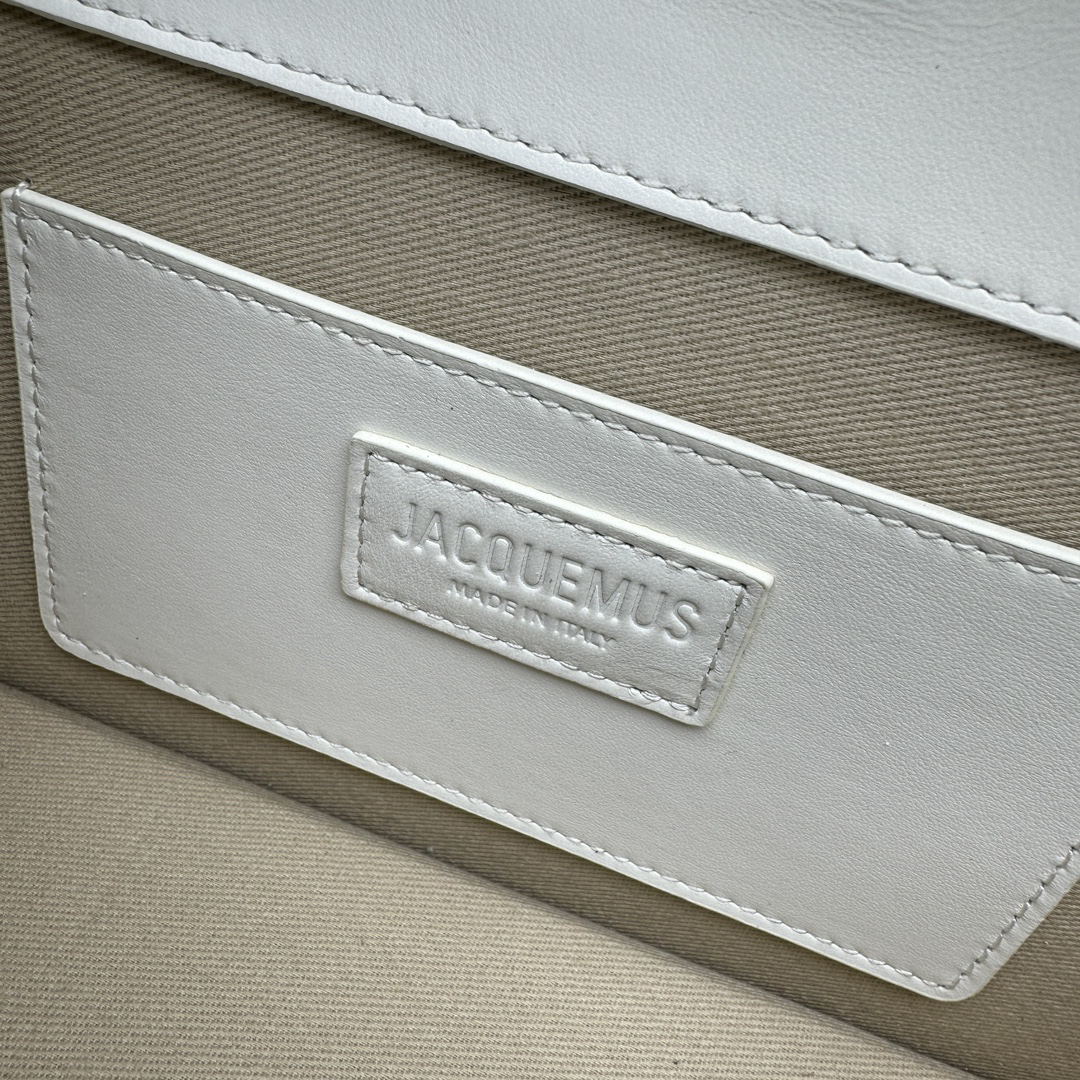 Jacquemus-New white Suede Material Shoulder Bag