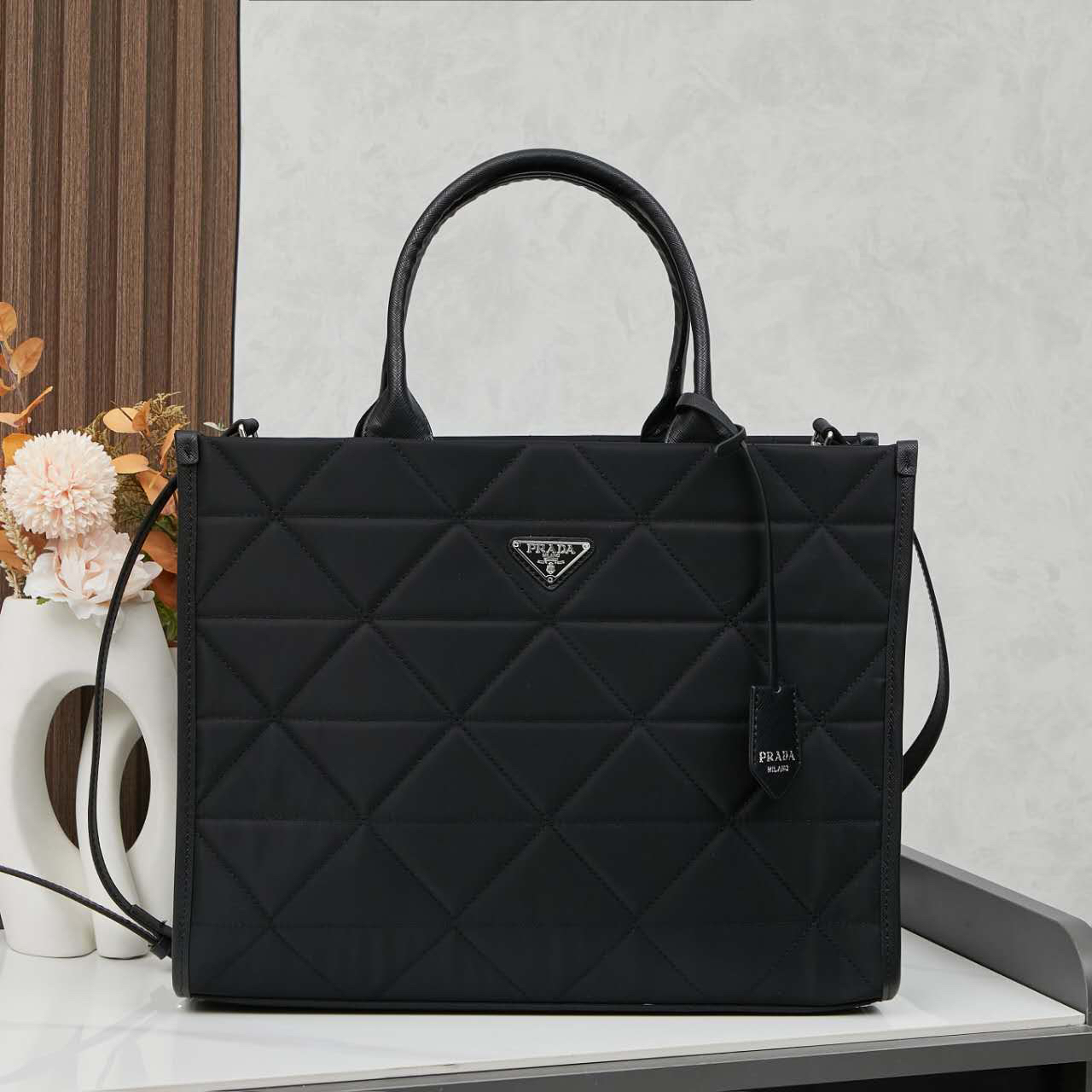 Prada-Parachute material shopping bag