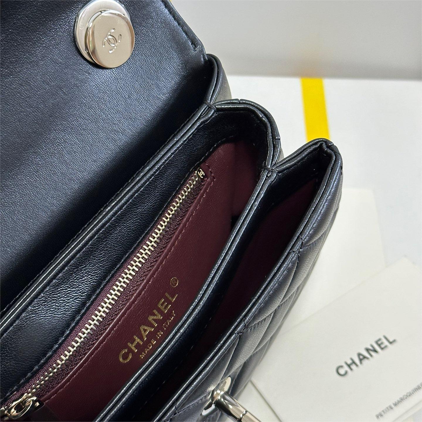 Chanel-24c Trendycc Black Gold Mini bag