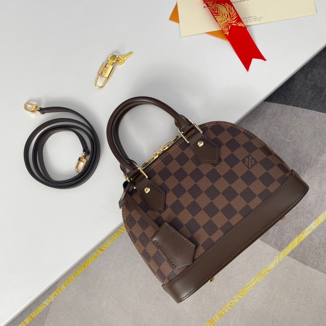 LV-Chessboard Shell Bag