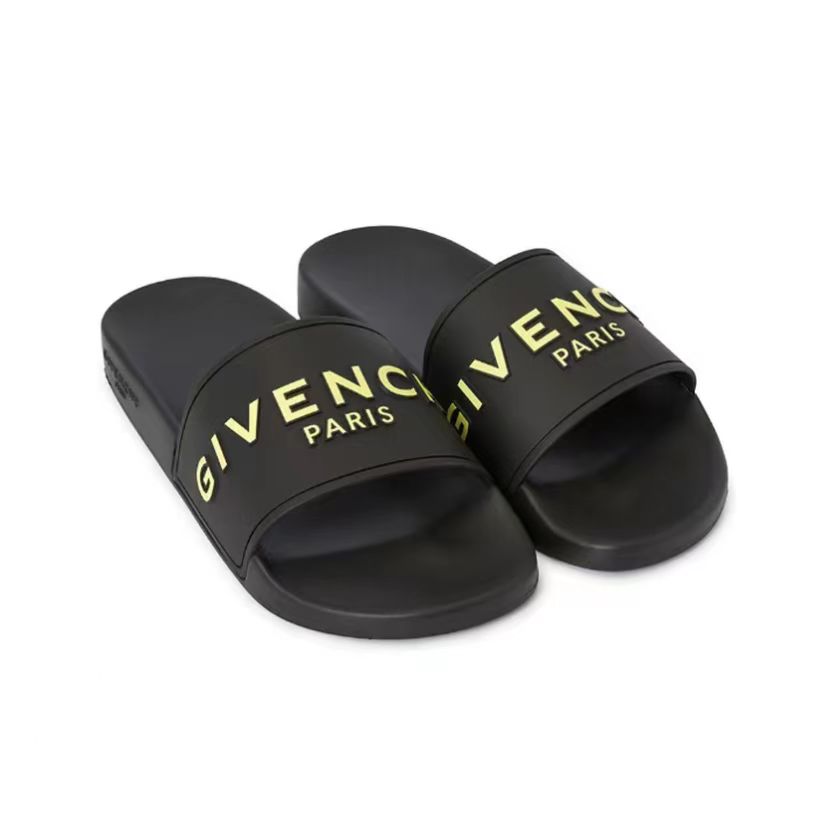GIVENCHY - Rubber Logo Flat Sandals