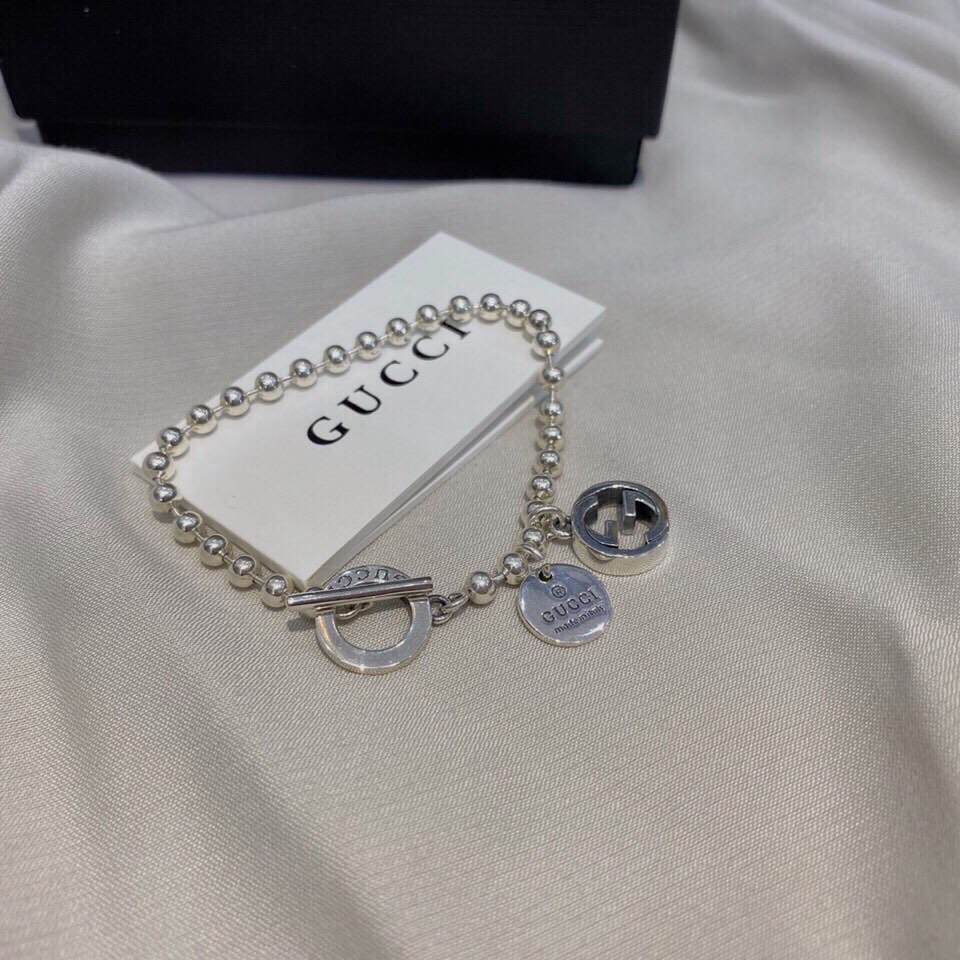 GUCCI-Double G bead bracelet