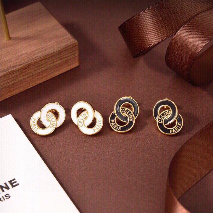 Celine-New black and white earrings