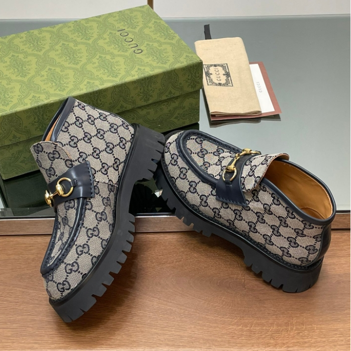 Gucci-Horse Collar Buckle Thick Soled Ankle Boots