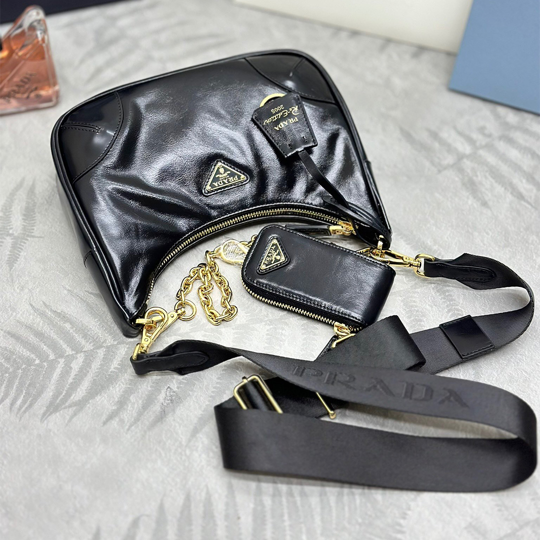 PRADA-baokuanqnylon hobo