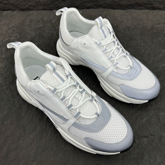 Dior-White Mesh Fabric Sports Shoes