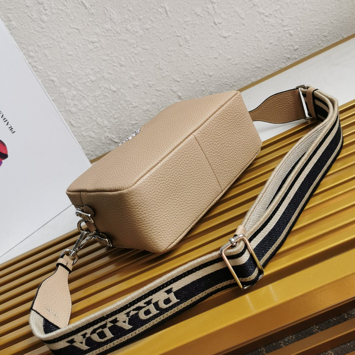 PRADA - Leather Camera Bag Shoulder Crossbody Bag