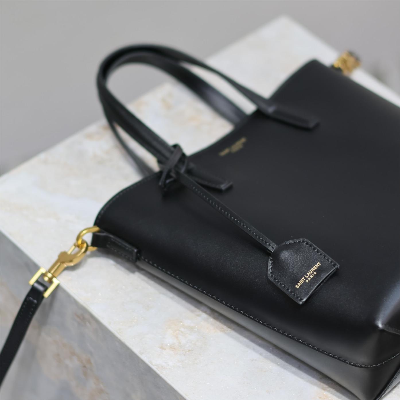 YSL-Leather Mini Tote Handbag