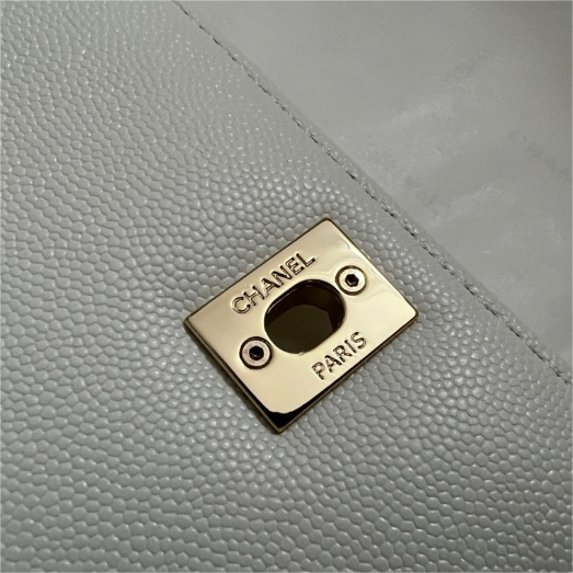 CHANEL-Mini Mouth Cover Leather Chain Decoration Handle Handbag