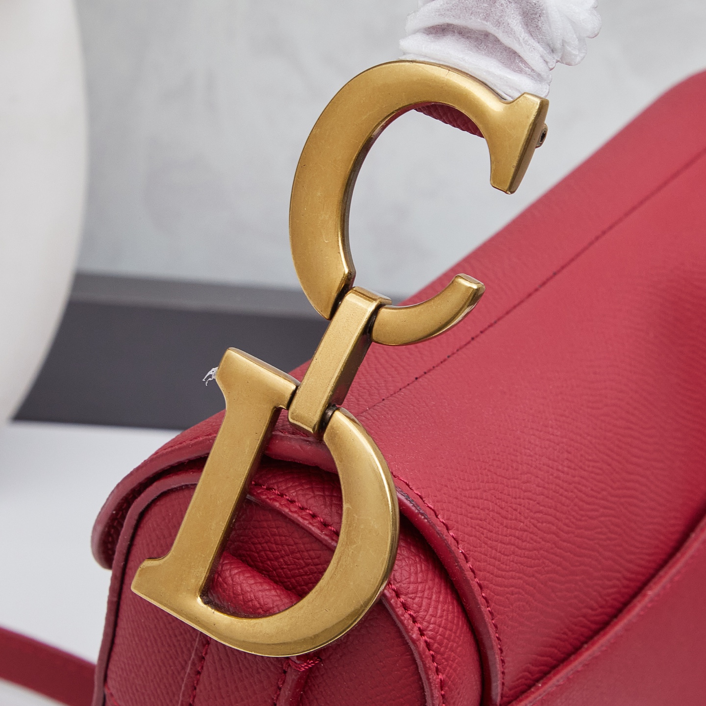 DIOR - Dior Saddle Cowhide Leather Handbag Shoulder bag